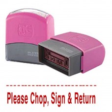 AE Flash Stamp - Please Chop,Sign and Return